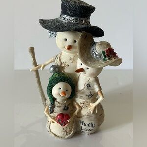 Just in Time for the Holiday’s Birch Heart Winter Snowman Family Love